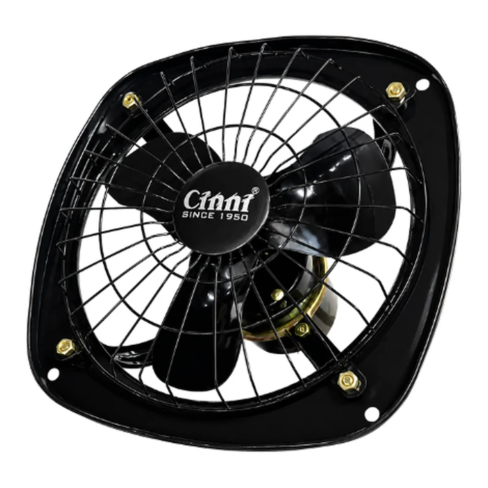 Cinni 225 mm exhaust fan in a black housing